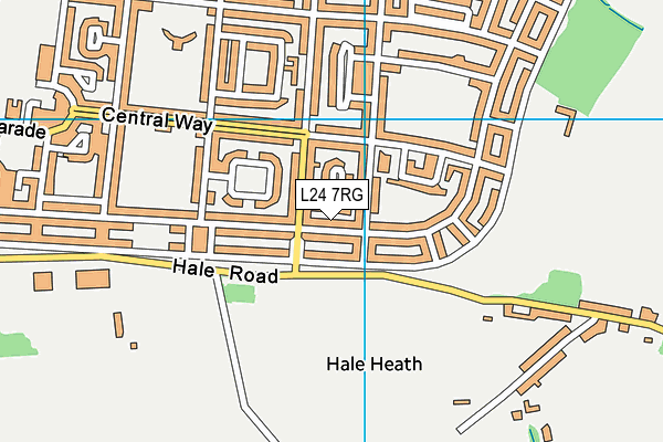 L24 7RG map - OS VectorMap District (Ordnance Survey)