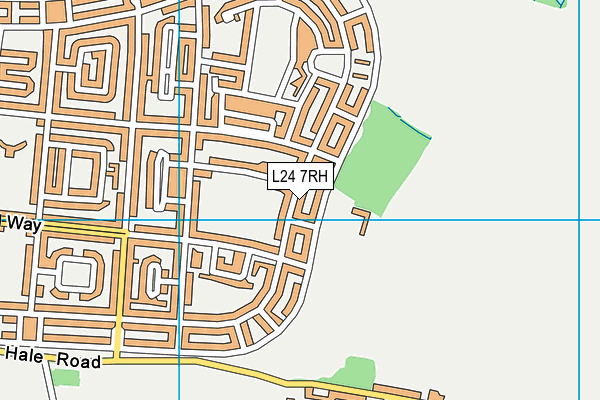 L24 7RH map - OS VectorMap District (Ordnance Survey)