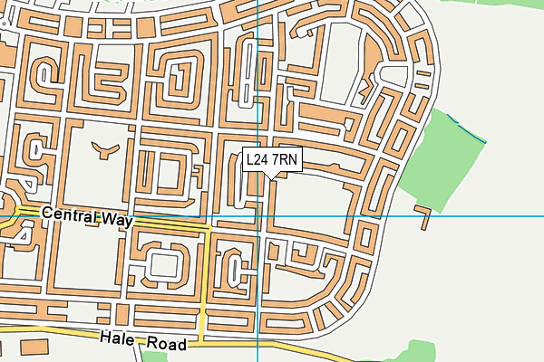 L24 7RN map - OS VectorMap District (Ordnance Survey)