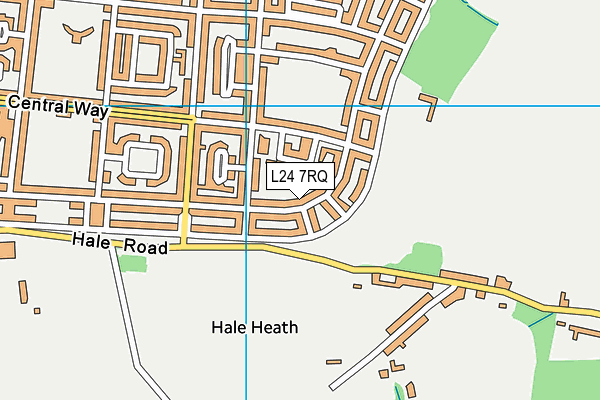 L24 7RQ map - OS VectorMap District (Ordnance Survey)