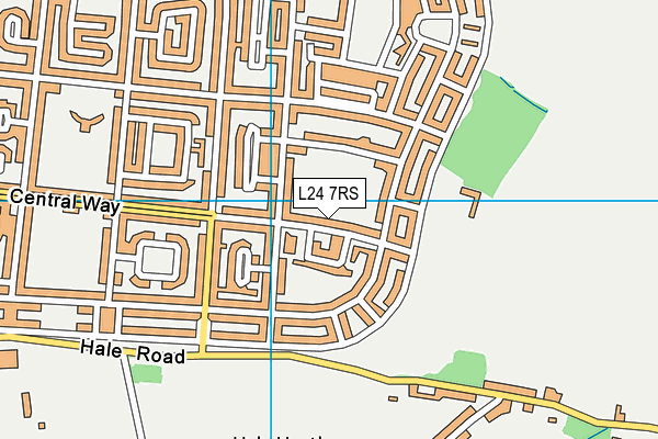 L24 7RS map - OS VectorMap District (Ordnance Survey)