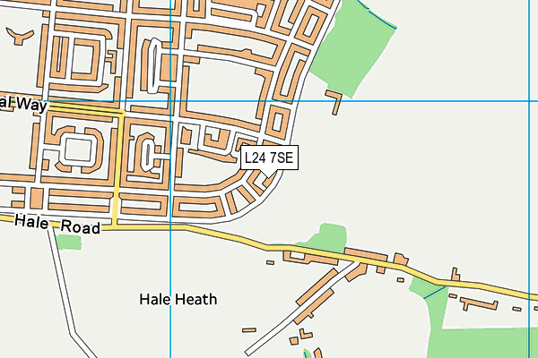 L24 7SE map - OS VectorMap District (Ordnance Survey)