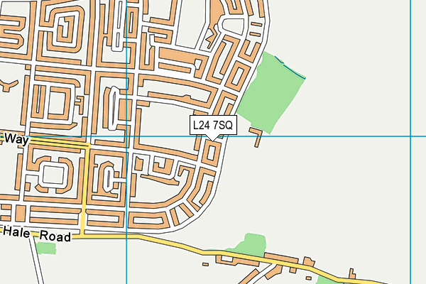 L24 7SQ map - OS VectorMap District (Ordnance Survey)