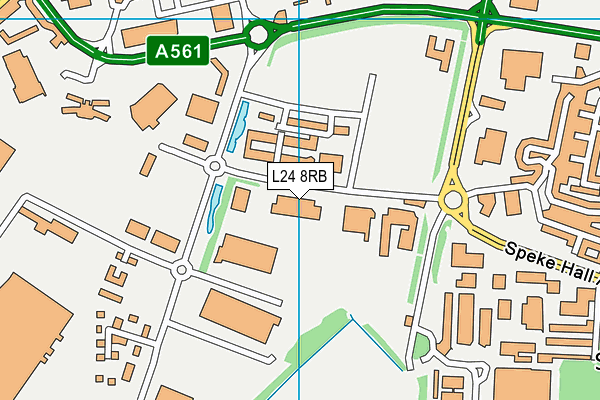 L24 8RB map - OS VectorMap District (Ordnance Survey)