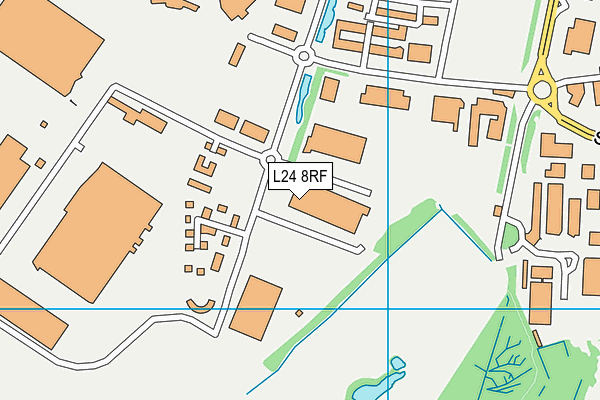 L24 8RF map - OS VectorMap District (Ordnance Survey)