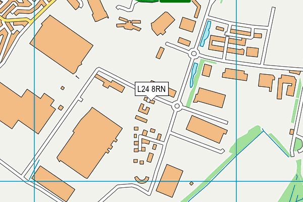 L24 8RN map - OS VectorMap District (Ordnance Survey)