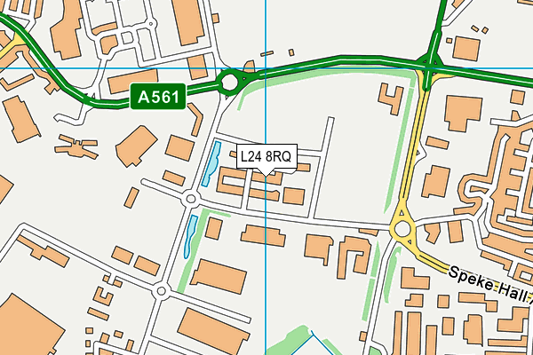 L24 8RQ map - OS VectorMap District (Ordnance Survey)