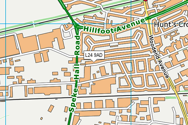 L24 9AD map - OS VectorMap District (Ordnance Survey)
