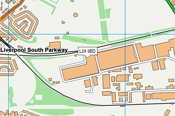 L24 9BD map - OS VectorMap District (Ordnance Survey)