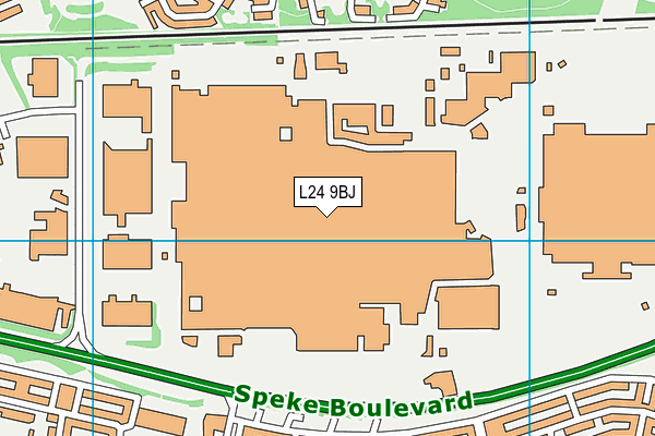L24 9BJ map - OS VectorMap District (Ordnance Survey)