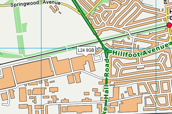 Xercise4less (Liverpool Speke) (Closed) map (L24 9GB) - OS VectorMap District (Ordnance Survey)