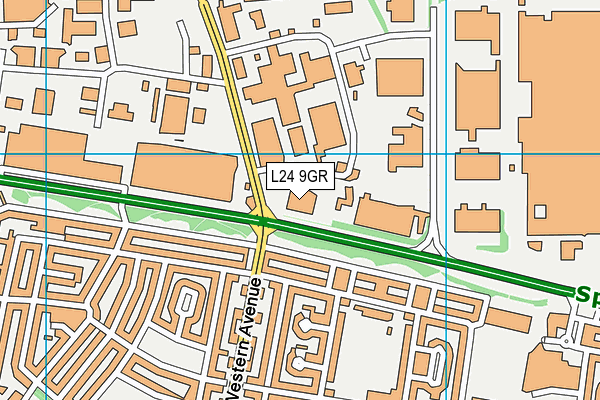L24 9GR map - OS VectorMap District (Ordnance Survey)