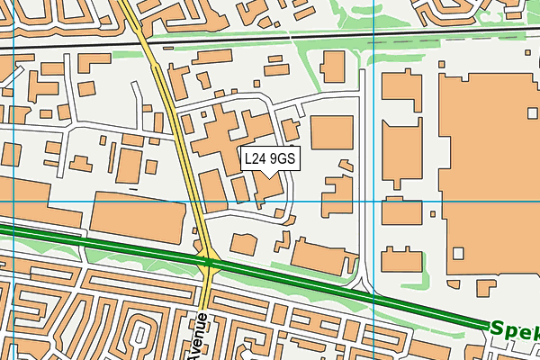 L24 9GS map - OS VectorMap District (Ordnance Survey)
