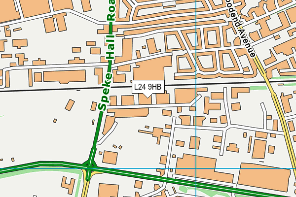 L24 9HB map - OS VectorMap District (Ordnance Survey)