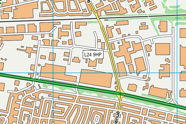 L24 9HP map - OS VectorMap District (Ordnance Survey)