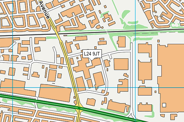 L24 9JT map - OS VectorMap District (Ordnance Survey)