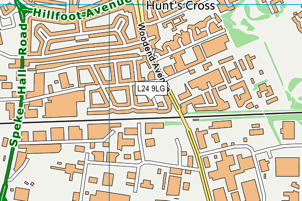 L24 9LG map - OS VectorMap District (Ordnance Survey)