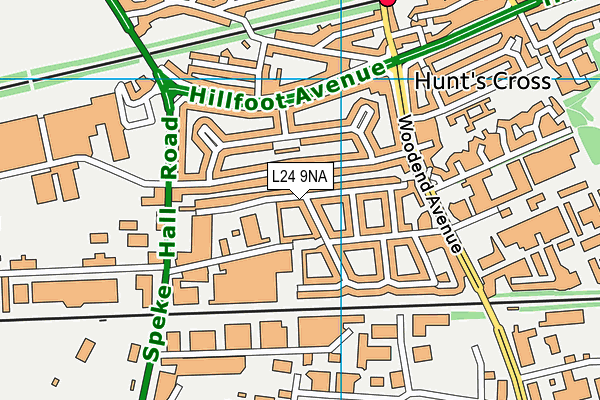 L24 9NA map - OS VectorMap District (Ordnance Survey)