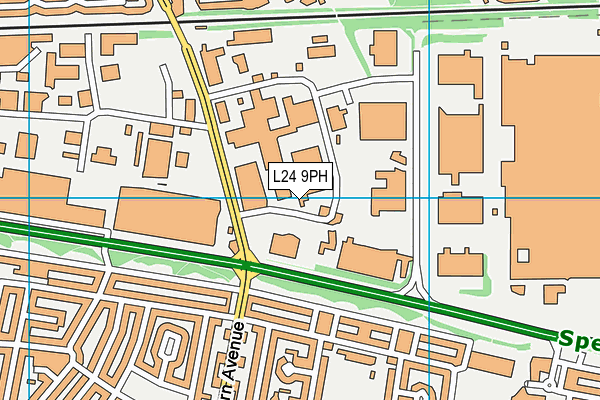 L24 9PH map - OS VectorMap District (Ordnance Survey)