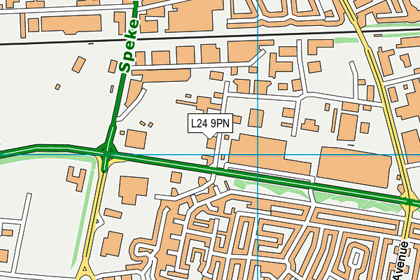 L24 9PN map - OS VectorMap District (Ordnance Survey)