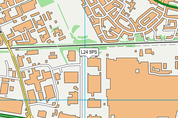 L24 9PS map - OS VectorMap District (Ordnance Survey)