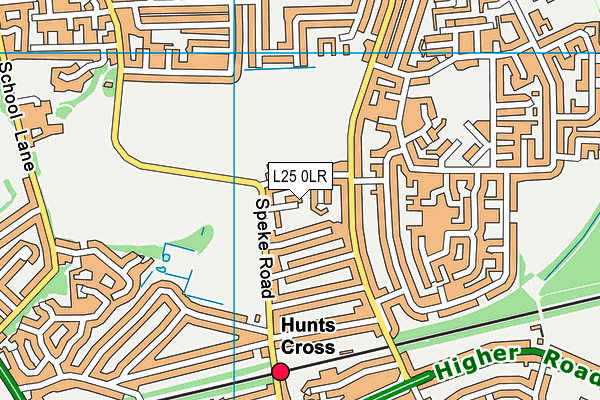 L25 0LR map - OS VectorMap District (Ordnance Survey)