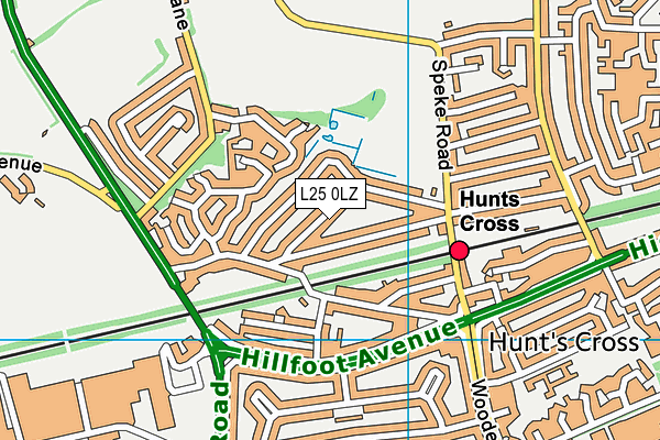 L25 0LZ map - OS VectorMap District (Ordnance Survey)