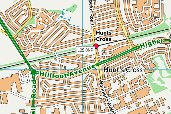 L25 0NP map - OS VectorMap District (Ordnance Survey)