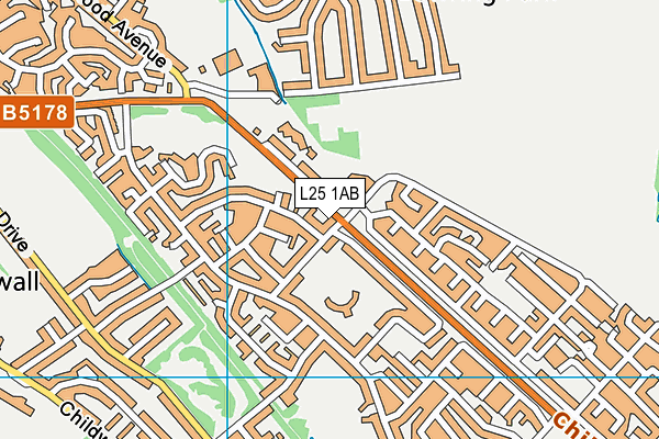 L25 1AB map - OS VectorMap District (Ordnance Survey)