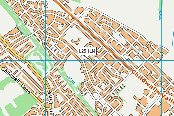 L25 1LN map - OS VectorMap District (Ordnance Survey)