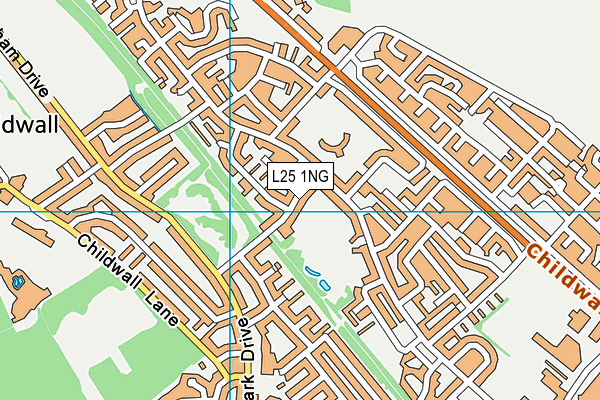 L25 1NG map - OS VectorMap District (Ordnance Survey)