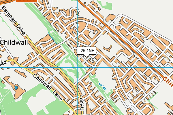 L25 1NH map - OS VectorMap District (Ordnance Survey)