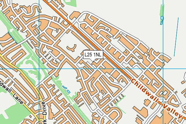 L25 1NL map - OS VectorMap District (Ordnance Survey)