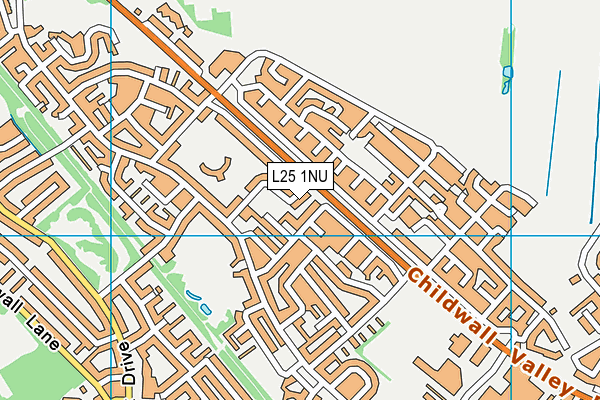 L25 1NU map - OS VectorMap District (Ordnance Survey)