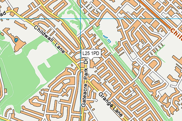 L25 1PD map - OS VectorMap District (Ordnance Survey)