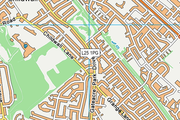 L25 1PG map - OS VectorMap District (Ordnance Survey)