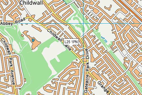 L25 1PN map - OS VectorMap District (Ordnance Survey)