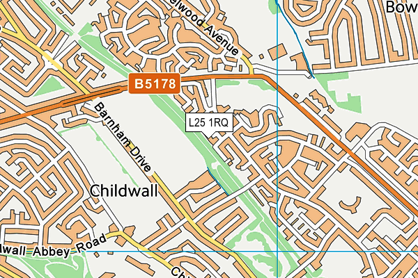 L25 1RQ map - OS VectorMap District (Ordnance Survey)