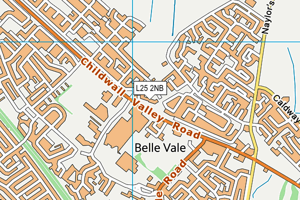 L25 2NB map - OS VectorMap District (Ordnance Survey)