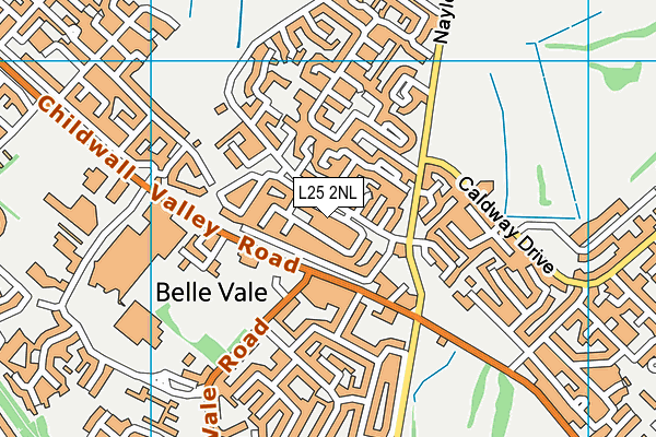 L25 2NL map - OS VectorMap District (Ordnance Survey)