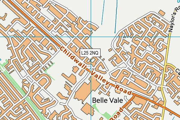 L25 2NQ map - OS VectorMap District (Ordnance Survey)