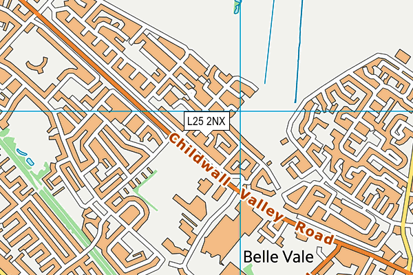 L25 2NX map - OS VectorMap District (Ordnance Survey)
