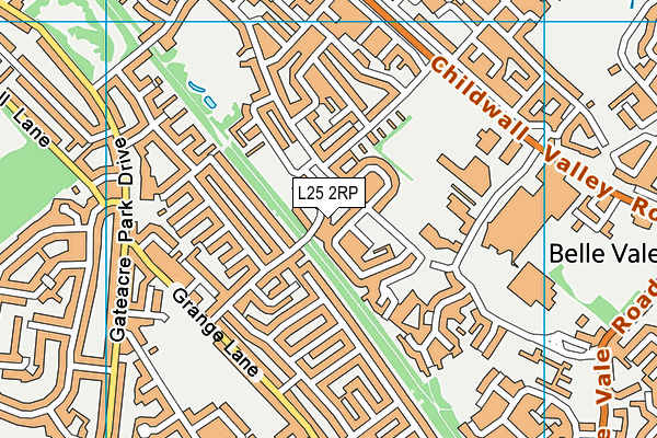 L25 2RP map - OS VectorMap District (Ordnance Survey)