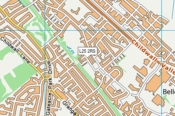 L25 2RS map - OS VectorMap District (Ordnance Survey)