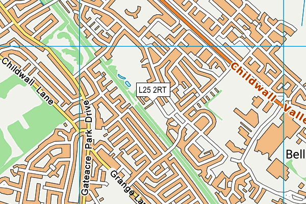 L25 2RT map - OS VectorMap District (Ordnance Survey)