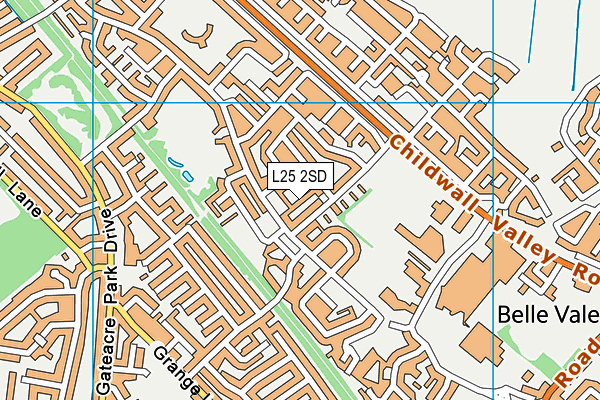 L25 2SD map - OS VectorMap District (Ordnance Survey)