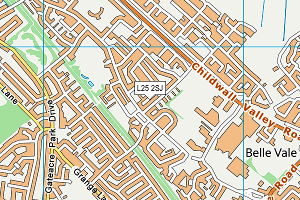 L25 2SJ map - OS VectorMap District (Ordnance Survey)