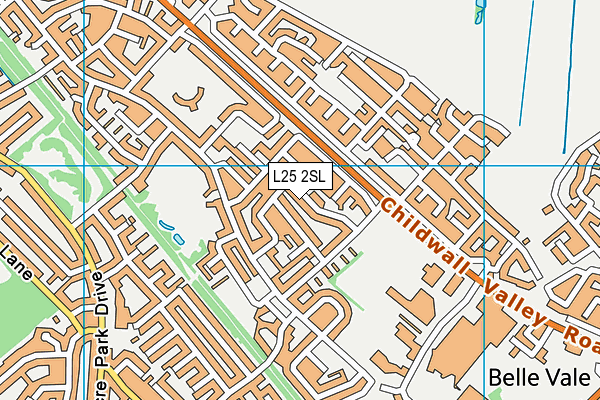 L25 2SL map - OS VectorMap District (Ordnance Survey)