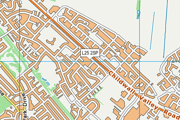 L25 2SP map - OS VectorMap District (Ordnance Survey)