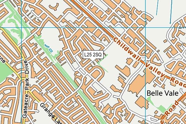 L25 2SQ map - OS VectorMap District (Ordnance Survey)